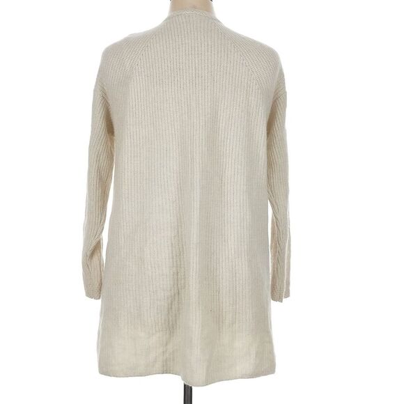 Faherty 100% Cashmere Cloud Cardigan Sweater Cream Ivory Super Soft Pockets XL - Picture 3 of 8